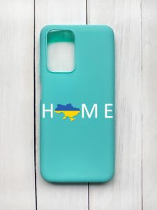 Матовий чохол на Xiaomi Redmi 10 Бірюзовий :: Дім Україна (принт 73)