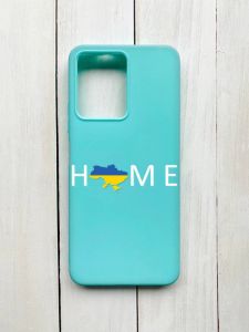 Матовий чохол на Xiaomi Redmi Note 12 Бірюзовий :: Дім Україна (принт 73)