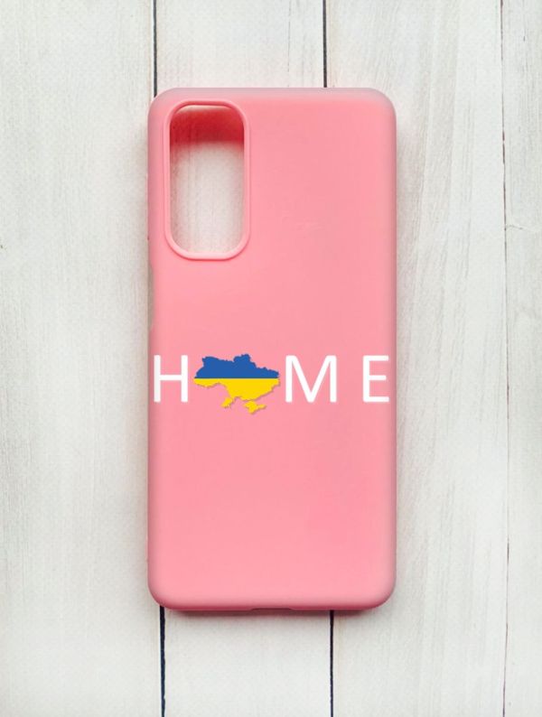 Матовий чохол на Samsung Galaxy M54 Рожевий :: Дім Україна (принт 73)