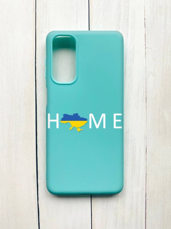 Матовий чохол на Samsung Galaxy M54 Бірюзовий :: Дім Україна (принт 73)