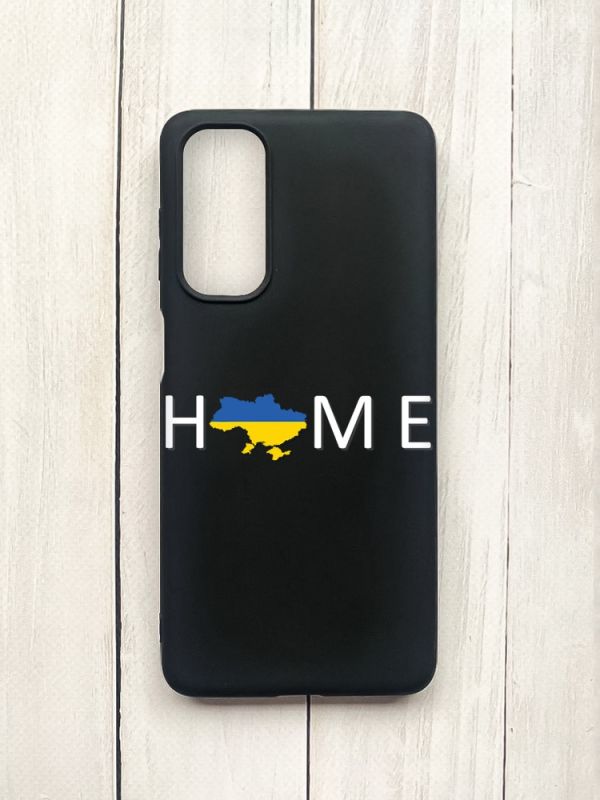 Матовий чохол на Samsung Galaxy M54 Чорний :: Дім Україна (принт 73)