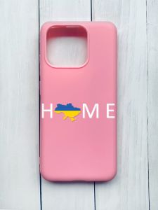 Матовий чохол на Xiaomi Redmi 12C Рожевий :: Дім Україна (принт 73)