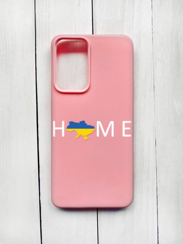Матовий чохол на Xiaomi Redmi Note 11 Pro Рожевий :: Дім Україна (принт 73)