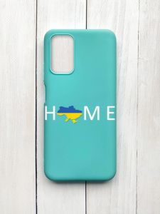 Матовий чохол на Xiaomi Redmi 9T Бірюзовий :: Дім Україна (принт 73)