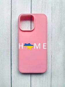 Матовий чохол на iPhone 15 Pro Max Рожевий :: Дім Україна (принт 73)