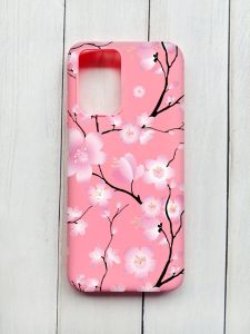 Матовий чохол на Xiaomi Redmi 10 Рожевий :: Квітуча сакура (принт 282)