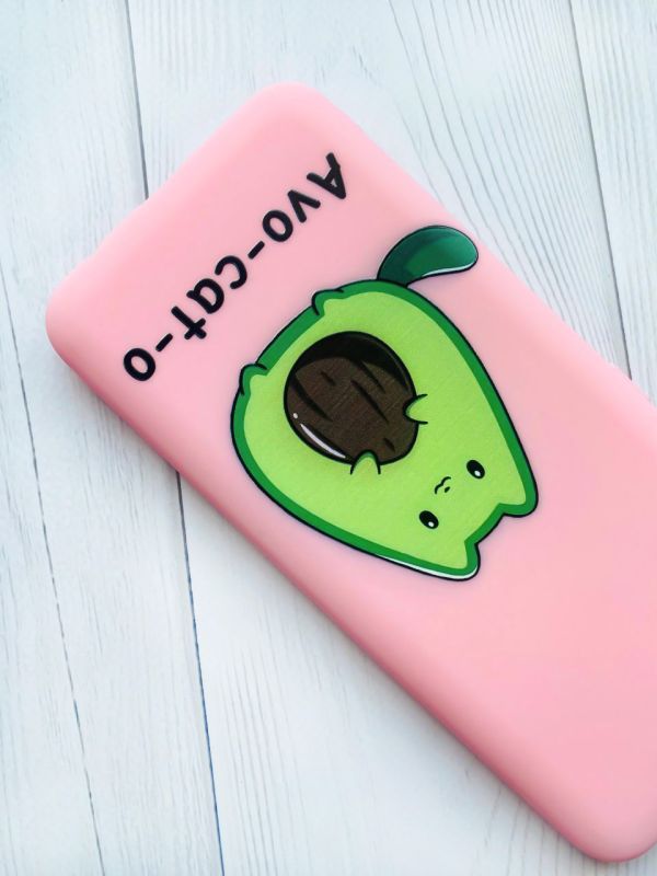 Матовий чохол на Samsung Galaxy A24 Рожевий :: Котик Авокадо (принт 306)