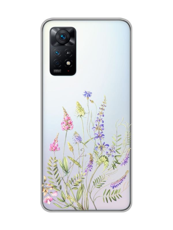 Прозорий чохол на Xiaomi Redmi Note 11 Pro :: Квіткова ідилія (принт 382)