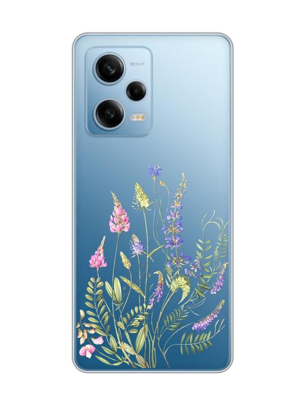 Прозорий чохол на Xiaomi Redmi Note 12 5G :: Квіткова ідилія (принт 382)