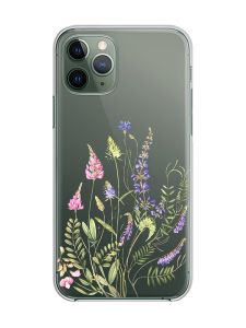 Прозорий чохол на iPhone 12 / 12 Pro :: Квіткова ідилія (принт 382)