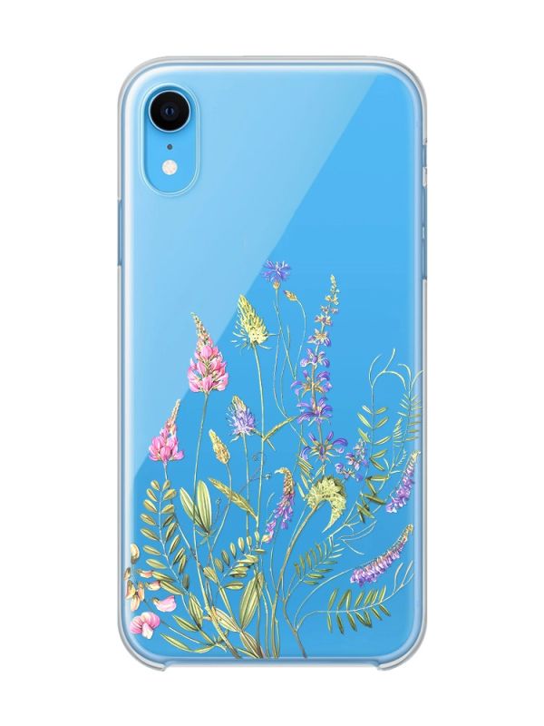 Прозорий чохол на iPhone XR :: Квіткова ідилія (принт 382)