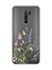 Прозорий чохол на Xiaomi Redmi 9 :: Квіткова ідилія (принт 382)