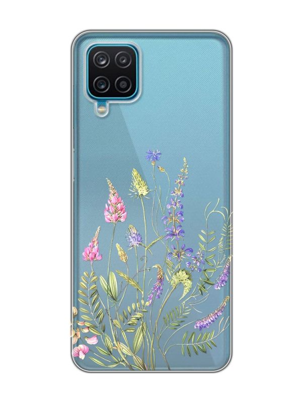 Прозорий чохол на Samsung Galaxy A12 4G :: Квіткова ідилія (принт 382)