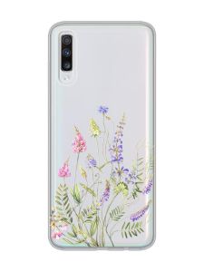 Прозорий чохол на Samsung Galaxy A70 (2019)/A705  :: Квіткова ідилія (принт 382)