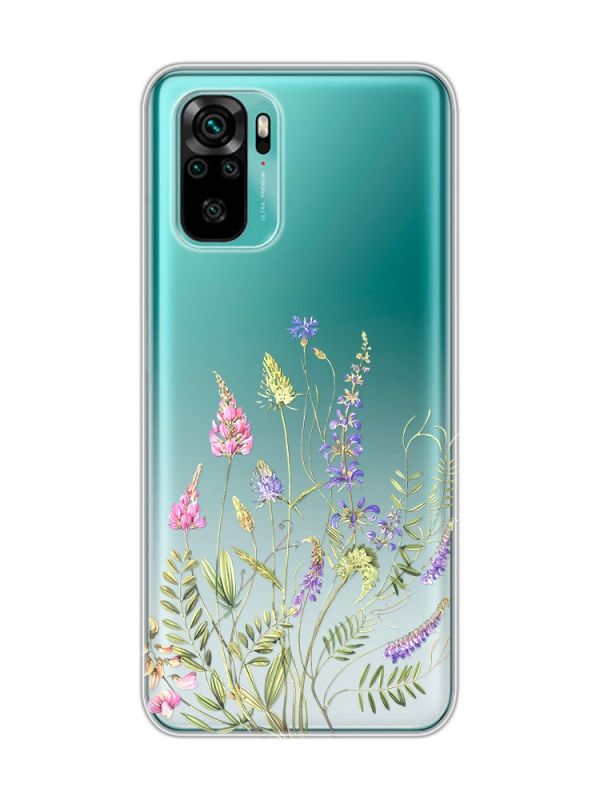 Прозорий чохол на Xiaomi Redmi Note 10 / Note 10s  :: Квіткова ідилія (принт 382)