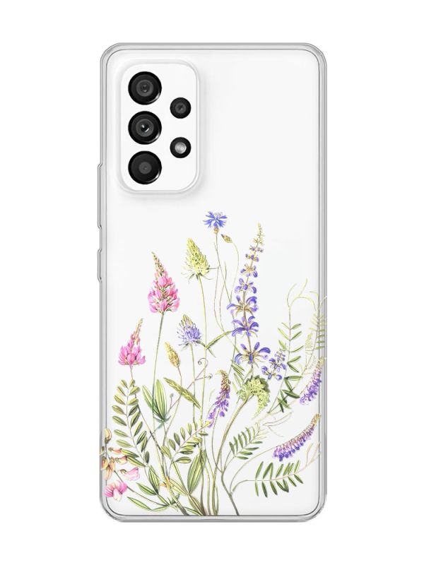 Прозорий чохол на Samsung Galaxy A53  :: Квіткова ідилія (принт 382)