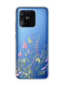 Прозорий чохол на Xiaomi Redmi 10C :: Квіткова ідилія (принт 382)