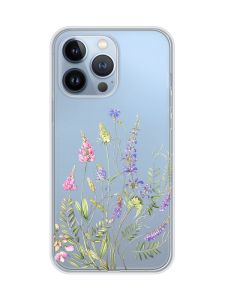Прозорий чохол на Apple iPhone 13 Pro :: Квіткова ідилія (принт 382)