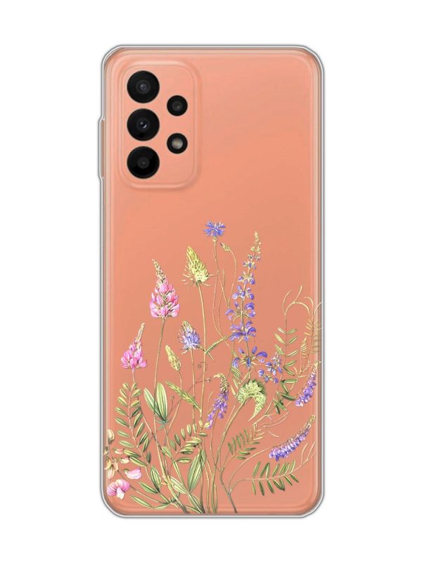 Прозорий чохол на Samsung Galaxy A23 4g :: Квіткова ідилія (принт 382)