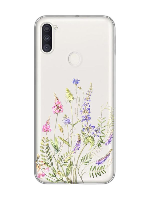 Прозорий чохол на Samsung Galaxy A11 :: Квіткова ідилія (принт 382)