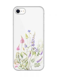 Прозорий чохол для iPhone 7, 8 :: Квіткова ідилія (принт 382)
