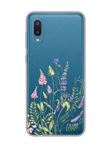 Прозорий чохол на Samsung Galaxy A02/A022 (2021) :: Квіткова ідилія (принт 382)