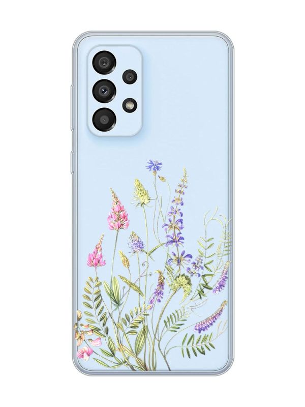 Прозорий чохол на Samsung Galaxy A33 5G :: Квіткова ідилія (принт 382)