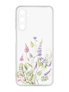 Прозорий чохол на Samsung Galaxy M14 :: Квіткова ідилія (принт 382)