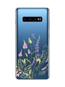Прозорий чохол на Samsung Galaxy S10 Plus :: Квіткова ідилія (принт 382)