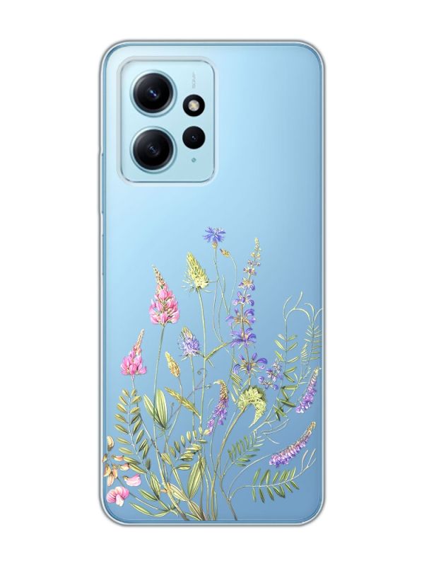 Прозорий чохол на Xiaomi Redmi Note 12 4G :: Квіткова ідилія (принт 382)