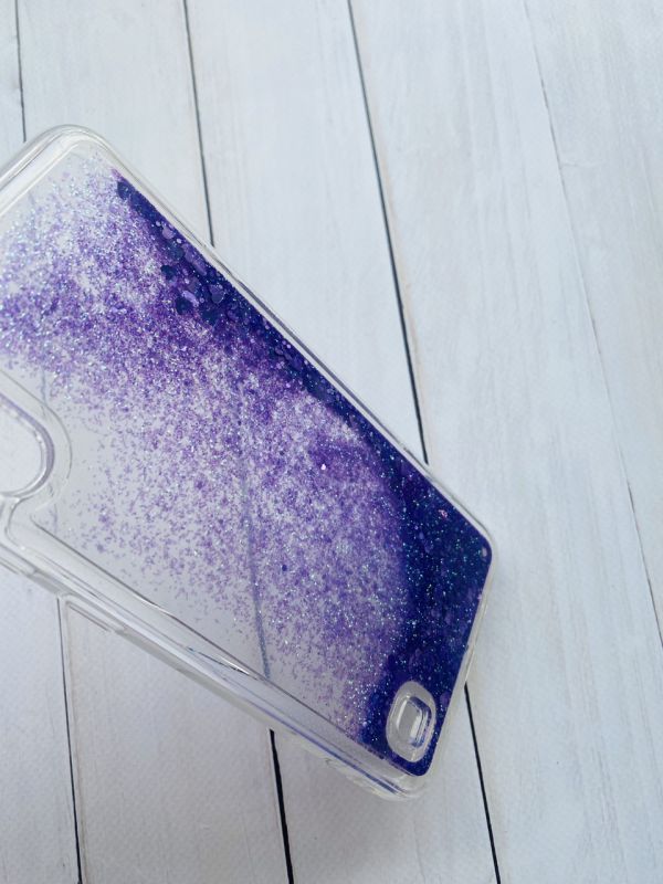 Силіконовий чохол з блискітками, що переливаються, для Samsung A10 (2019) A105 Фіолетовий