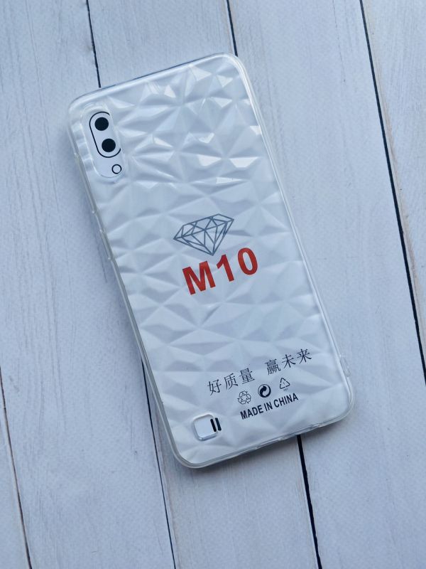 Силіконовий прозорий чохол для Samsung Galaxy M10 Ромби