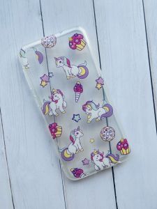 Силіконовий прозорий чохол з малюнком для Samsung Galaxy M10 Однороги