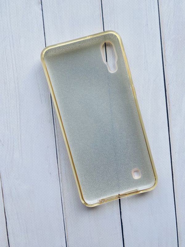 Пластиковий чохол для Samsung Galaxy M10 Блискучий; Золотий