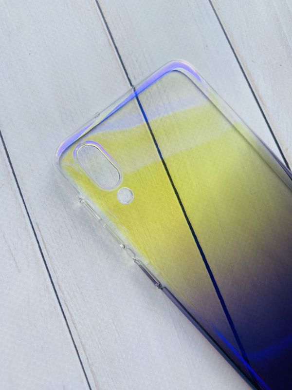 Пластиковий чохол для Samsung Galaxy M10 Градієнт прозорий; Жовто-фіолетовий