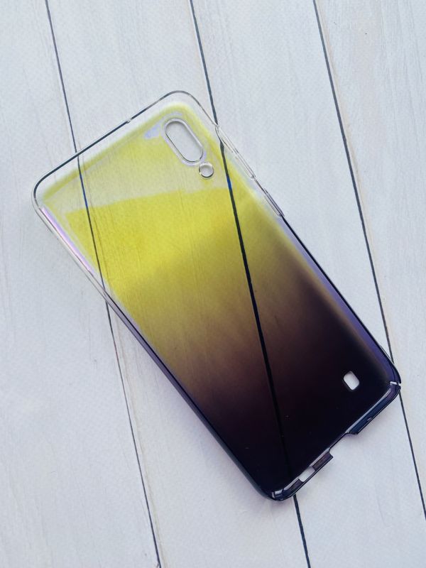 Пластиковий чохол для Samsung Galaxy M10 Градієнт прозорий; Жовто-фіолетовий