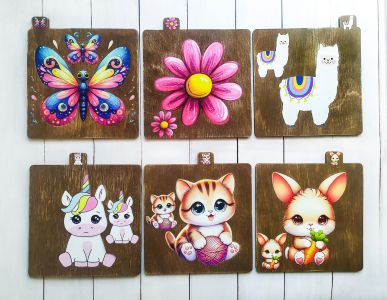 Дитячий набір трафаретів для малювання (дівчаткам)