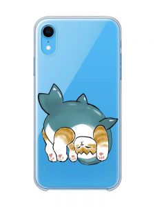 Прозорий чохол на iPhone XR :: Котик акула (принт 378)