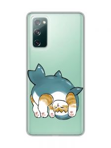 Прозорий чохол на Samsung Galaxy S20 FE :: Котик акула (принт 378)