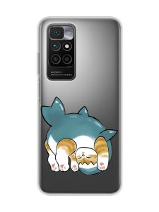 Прозорий чохол на Xiaomi Redmi 10/10 (2022) :: Котик акула (принт 378)