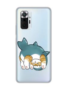 Прозорий чохол для Xiaomi Redmi Note 10 Pro / 10 Pro Max :: Котик акула (принт 378)