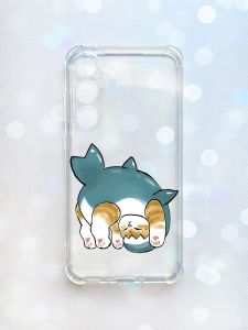 Чохол з потовщеними кутами на Samsung Galaxy A35 (A356) :: Котик акула (принт 378)