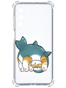 Чохол з потовщеними кутами на Samsung Galaxy A05s (A057) :: Котик акула (принт 378)