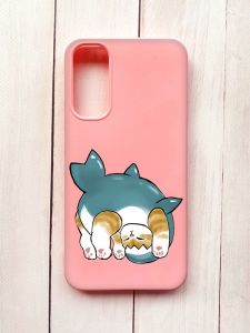 Матовий чохол на Samsung A34 5G Рожевий :: Котик акула (принт 378)