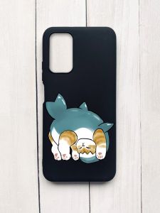 Матовий чохол на Xiaomi Redmi 9T Чорний :: Котик акула (принт 378)