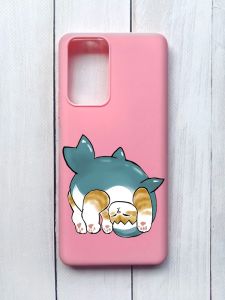 Матовий чохол на Xiaomi Redmi Note 10 Pro/10 Pro Max Рожевий :: Котик акула (принт 378)