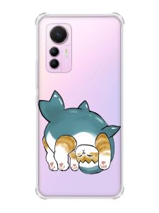 Чохол з потовщеними кутами на Xiaomi 12 Lite :: Котик акула (принт 378)