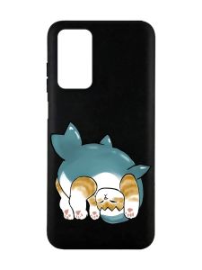 Матовий чорний чохол на Xiaomi Redmi Note 11 4G :: Котик акула (принт 378)