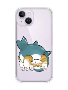 Чохол із потовщеними кутами на iPhone 14 :: Котик акула (принт 378)