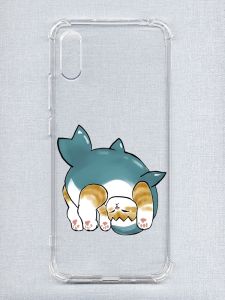 Чохол з потовщеними кутами на Xiaomi Redmi 9A :: Котик акула (принт 378)